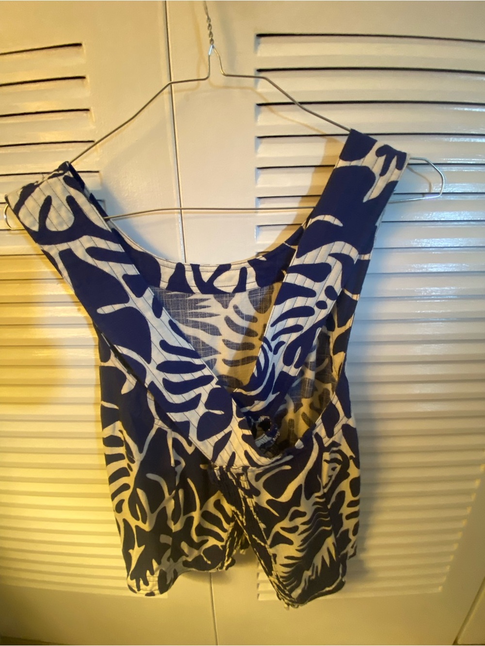 Rose & Olive Navy and White Tropical Swim Cover-Up Set - Picture 3 of 6
